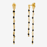 Double gold earrings - ROXANE