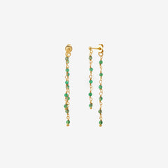 Double gold earrings - ROXANE