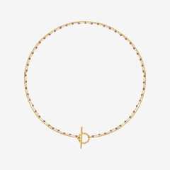 Collier doré améthyste - ROXANE