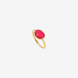 Bague serti PM onyx rose N°49