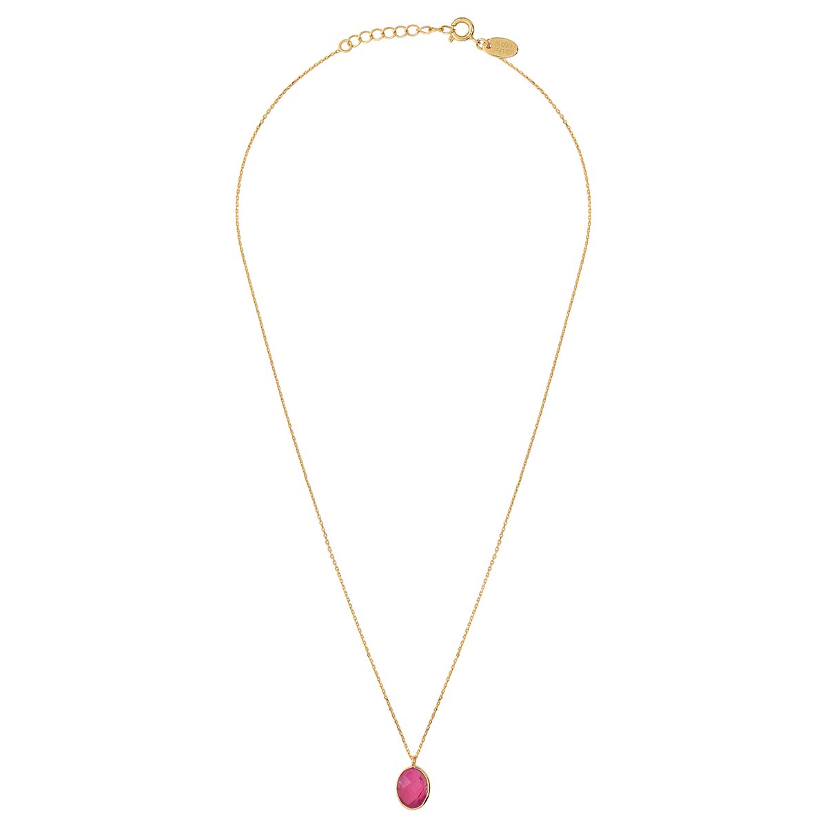 COLLIER ONYX ROSE DORÉ - SERTI PETIT MODELE