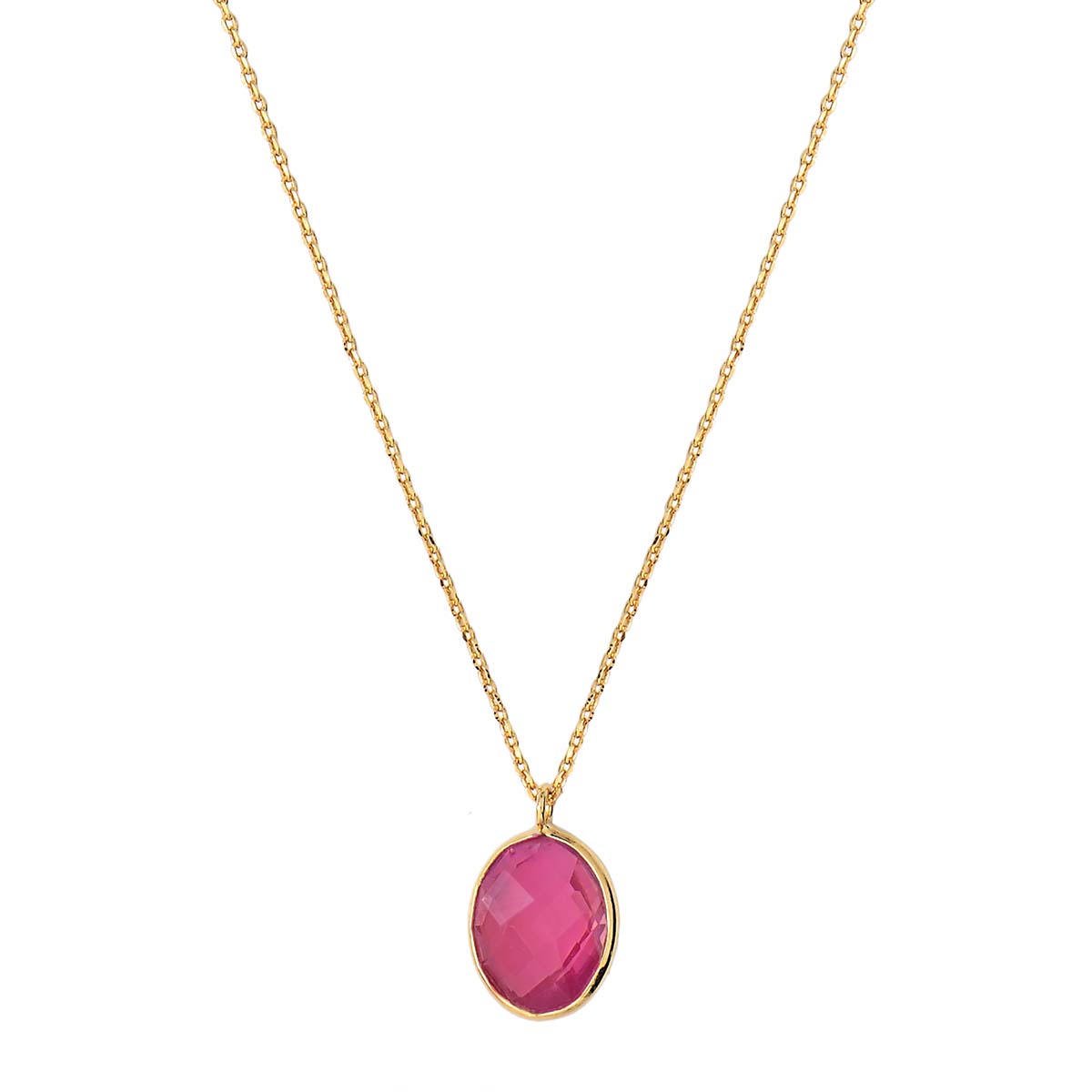 COLLIER ONYX ROSE DORÉ - SERTI PETIT MODELE
