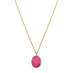 COLLIER ONYX ROSE DORÉ - SERTI PETIT MODELE