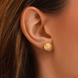 GOLD EARRINGS - SEVEN ROSE OPAL