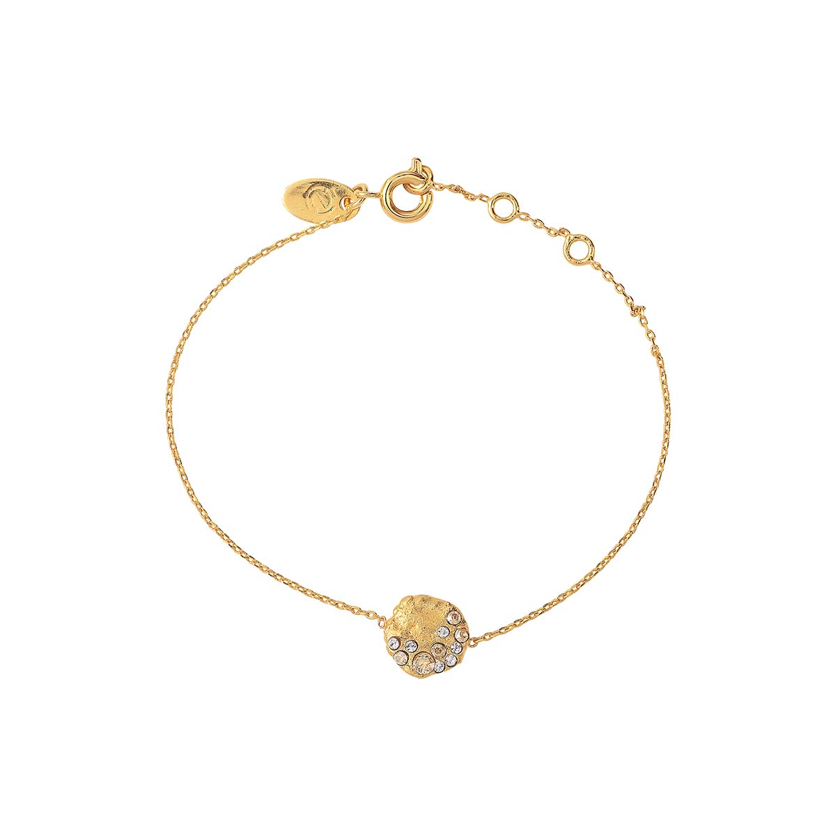 BRACELET DORÉ BLANC - SEVEN