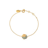 BRACELET DORÉ - SEVEN BLEU OPALE