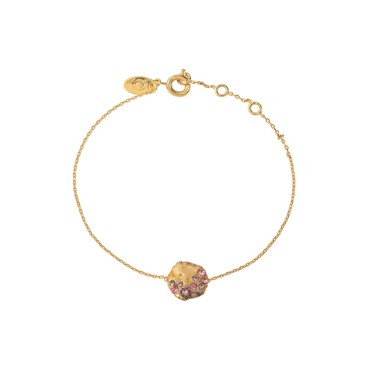 BRACELET DORÉ - SEVEN ROSE OPALE