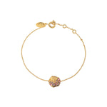 BRACELET DORÉ - SEVEN ROSE OPALE