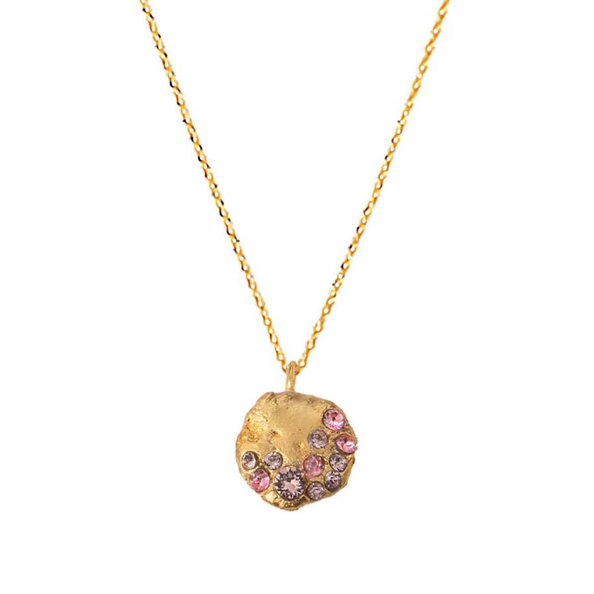 COLLIER DORÉ - SEVEN ROSE OPALE