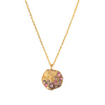 COLLIER DORÉ - SEVEN ROSE OPALE