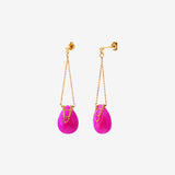 Boucles d’oreilles SOLANGE onyx rose