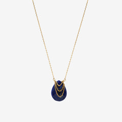 Collier doré lapis lazuli - SOLANGE