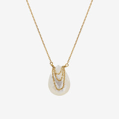 Collier doré nacre blanche - SOLANGE