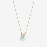 Collier SOLANGE calcedoine bleue