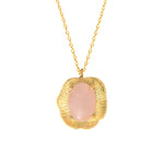 COLLIER QUARTZ ROSE DORÉ - SWANN