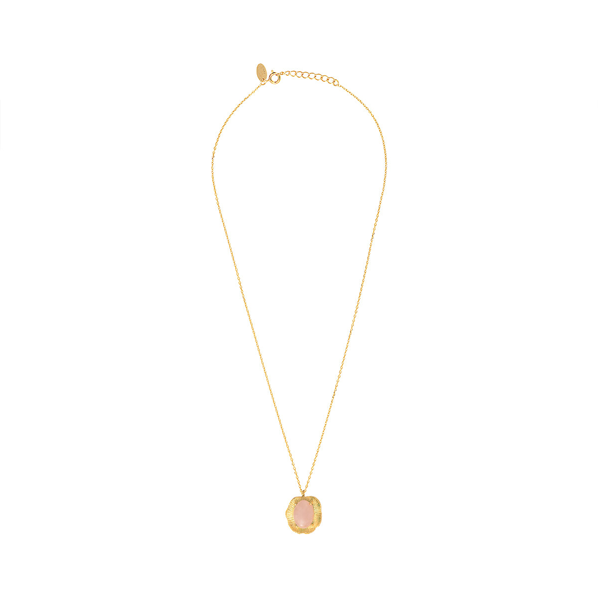 COLLIER QUARTZ ROSE DORÉ - SWANN