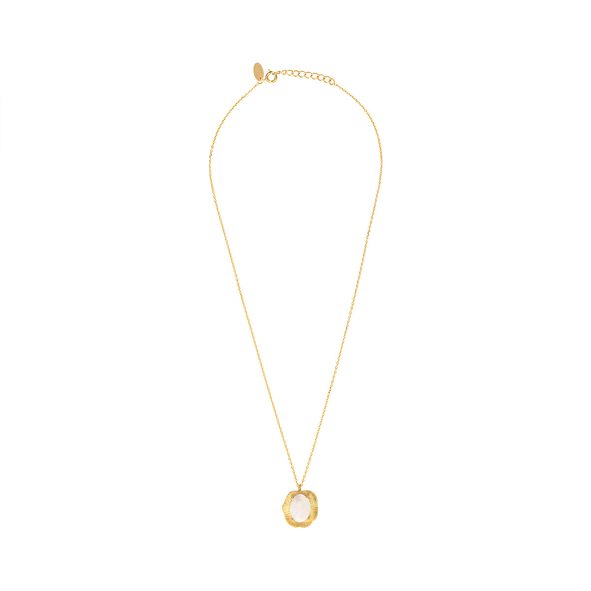COLLIER NACRE BLANCHE DORÉ - SWANN