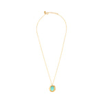 COLLIER AMAZONITE DORÉ - SWANN