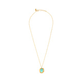 COLLIER AMAZONITE DORÉ - SWANN