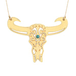 COLLIER TATOO BUFFLE GRAND MODELE TURQUOISE