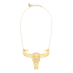 COLLIER TATOO BUFFLE GRAND MODELE NACRE BLANCHE