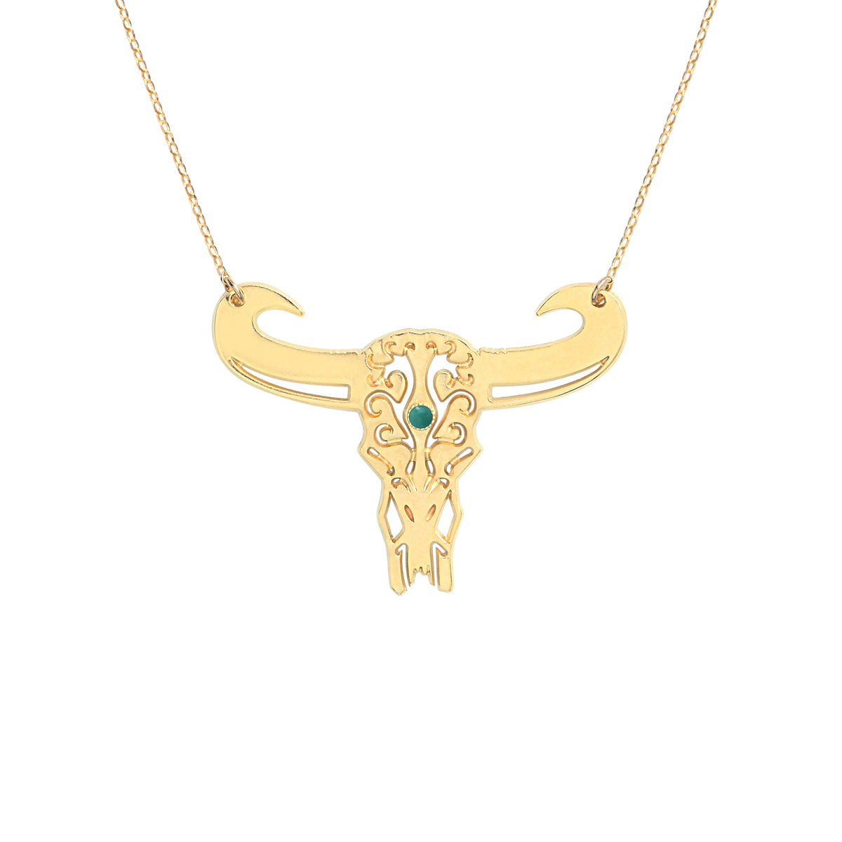 COLLIER TATOO BUFFLE PETIT MODELE TURQUOISE