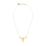 COLLIER TATOO BUFFLE PETIT MODELE NACRE BLANCHE