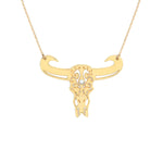 COLLIER TATOO BUFFLE PETIT MODELE NACRE BLANCHE