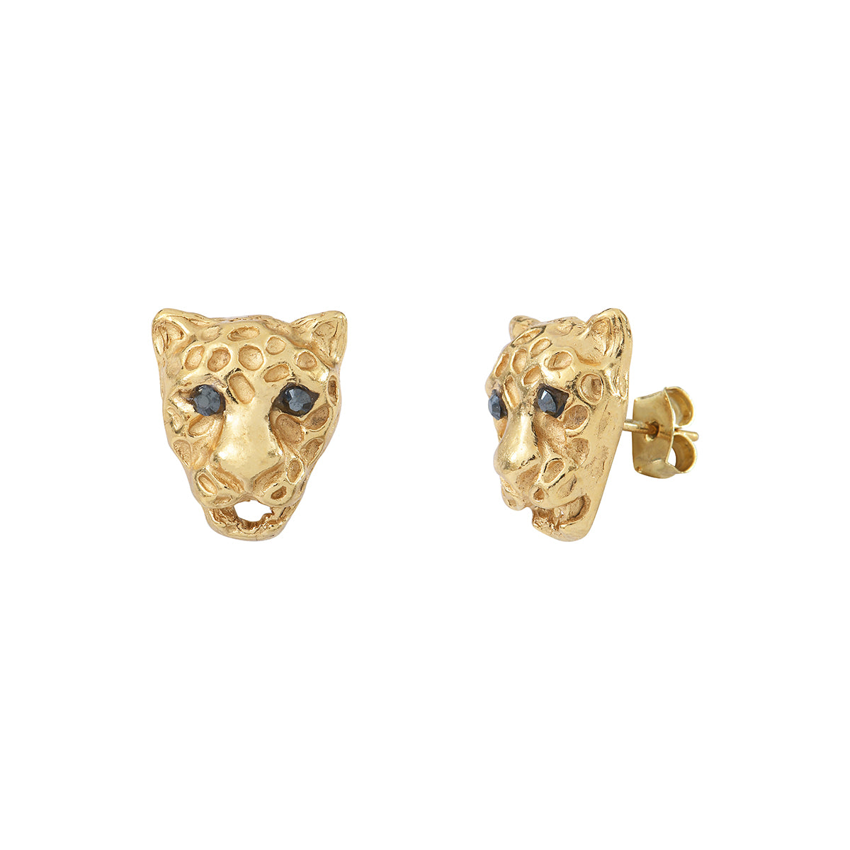 BOUCLES D'OREILLES DORÉES - TIGER