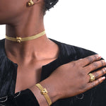 BAGUE DORÉE - TIGER
