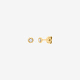 TINY WHITE MOTHER-OF-PEARL EARRINGS