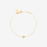 Bracelet doré nacre blanche - TINY