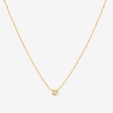 Collier doré nacre blanche - TINY
