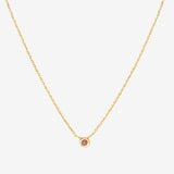 TINY RHODOCHROSITE NECKLACE