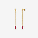 Boucles d’oreilles VENUS jade rose