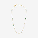 Collier VENUS agate verte