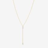 Collier cravate courte VENUS nacre blanche