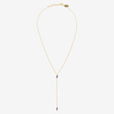 Collier cravate longue VENUS amethyste