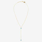 Collier cravate longue VENUS turquoise