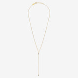 Collier cravate longue VENUS quartz fumé