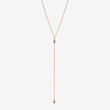 Collier cravate longue VENUS quartz fumé