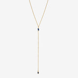 Collier cravate longue VENUS lapis lazuli