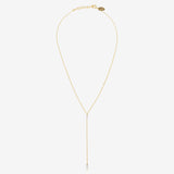 Collier cravate longue VENUS nacre blanche