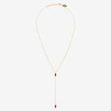 Collier cravate longue VENUS jade rose