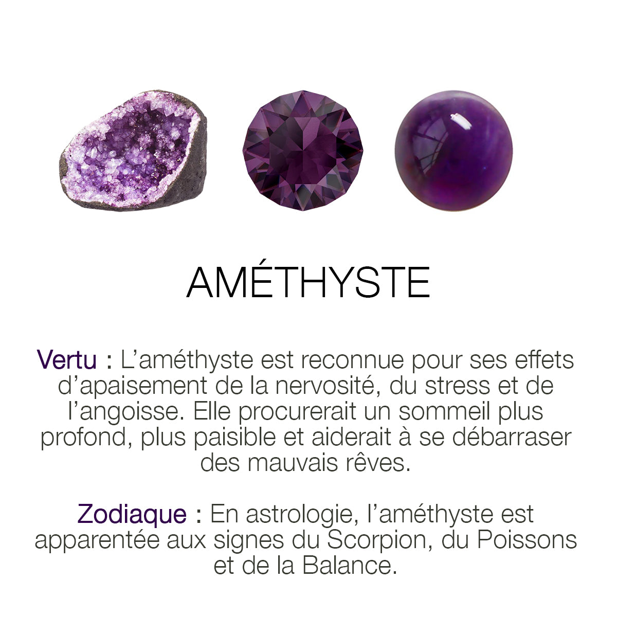 BRACELET CORDELIA AMETHYSTE