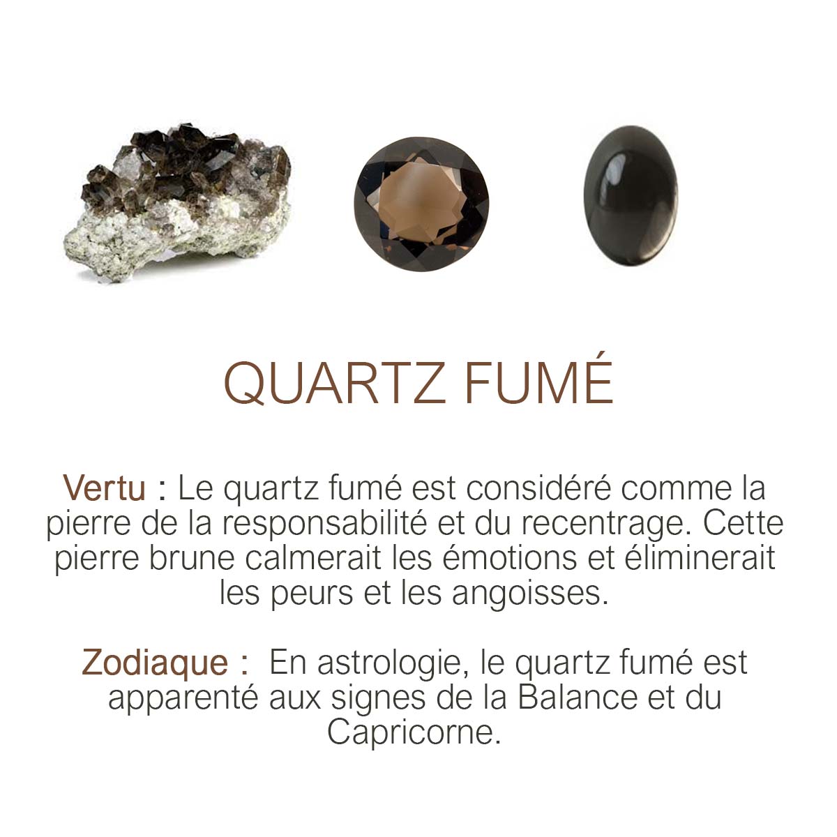 BOUCLES D'OREILLES LONGUES MOOREA QUARTZ FUME
