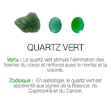 BOUCLES D'OREILLES LONGUES MOOREA QUARTZ VERT