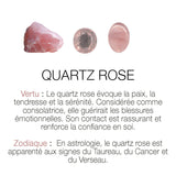 COLLIER QUARTZ ROSE DORÉ - SWANN