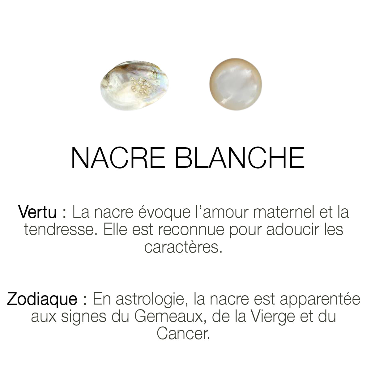 BOUCLES D'OREILLES NACRE BLANCHE DORÉES - CALLA
