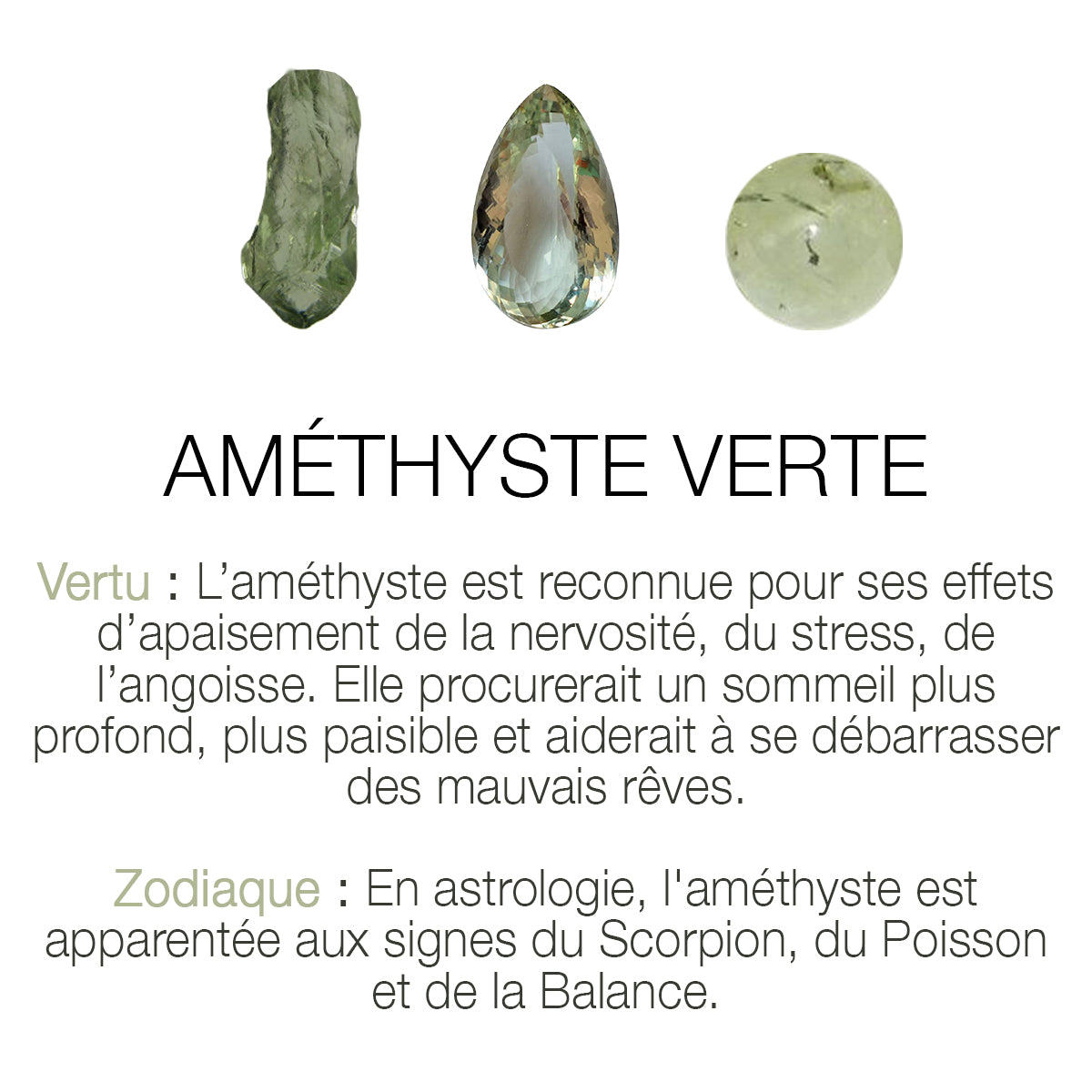 BRACELET MULTI MOOREA AMETHYSTE VERTE